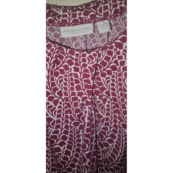 Women’s New York and Company Tank Top Stretch Sleeveless Pleated - Size XL Ny&Co - Picture 4 of 7